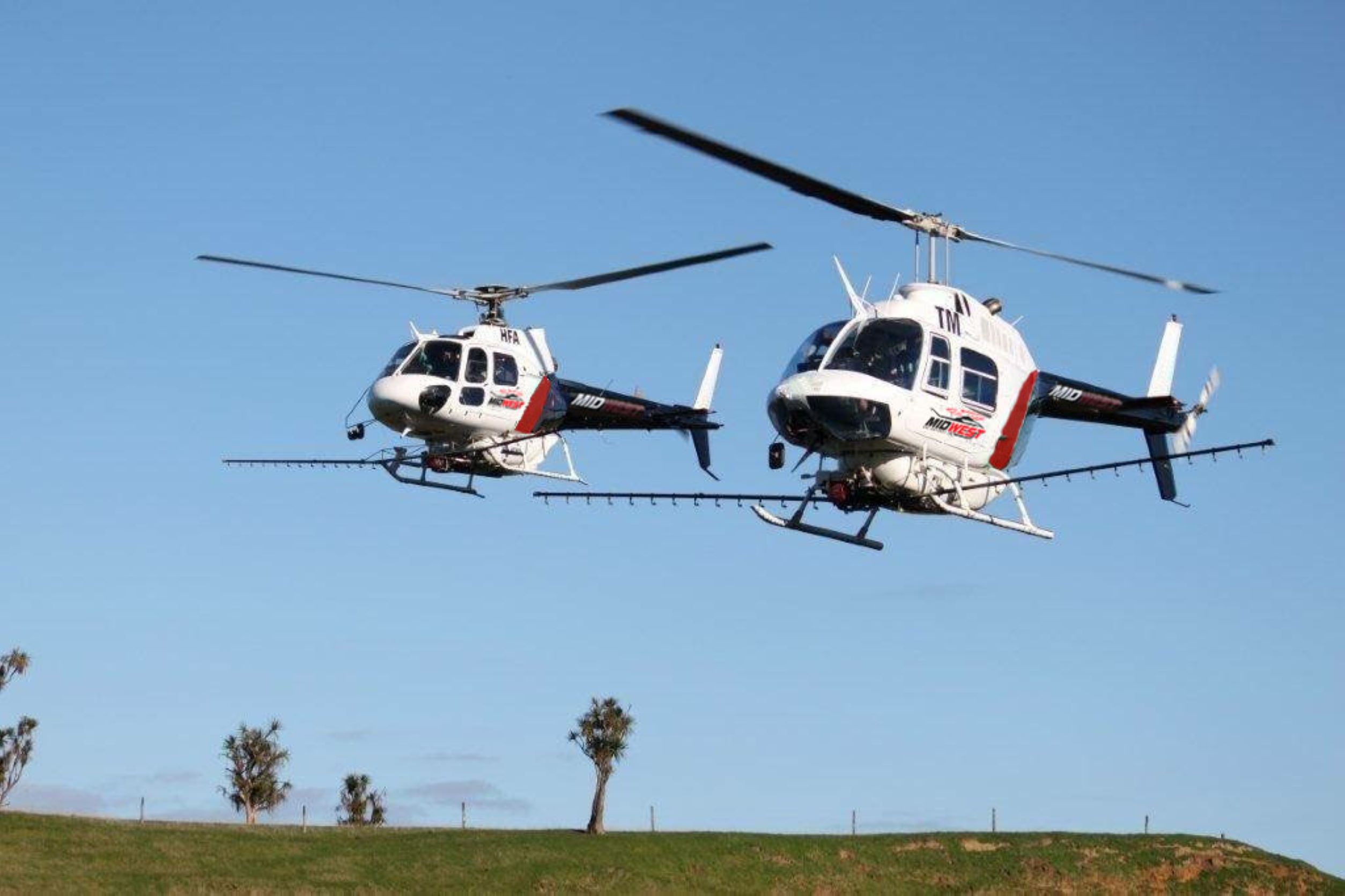 Agricultural helicopters